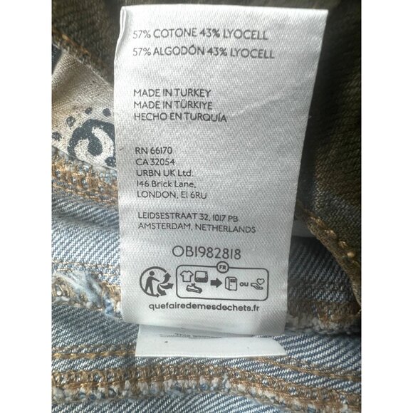 We The Free Good Luck Mid Rise Barrel Pants In Olive Green Womens Size 26 - Picture 14 of 15